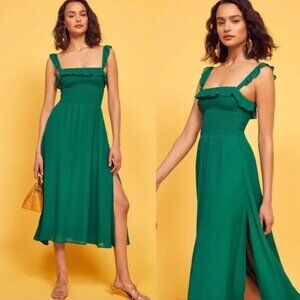 Reformation Siesta midi Dress in serpentine